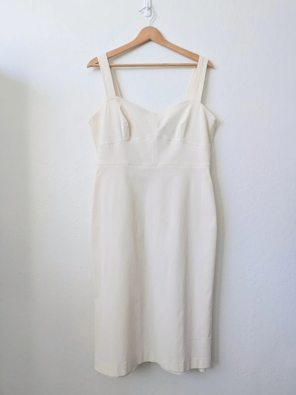 J. Crew Tailored Classic Mini Dress in Cream Size 14 - Like new!